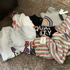 LBGTQ Bundled Target Pride Collection T-Shirts - Multicolor Skirts S, L, XL